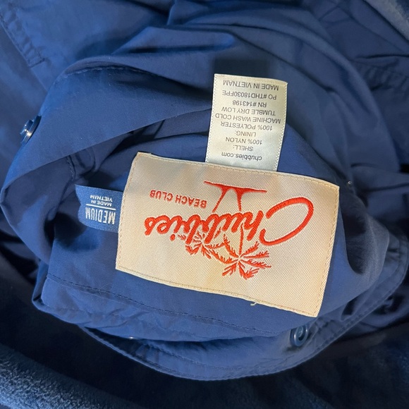 Chubbies Reversible Deep Red and Navy Blue Pullover Jacket, size Medium - Picture 10 of 12